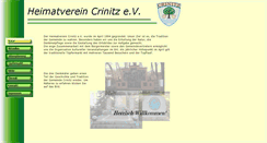 Desktop Screenshot of heimatverein-crinitz.de