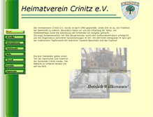 Tablet Screenshot of heimatverein-crinitz.de